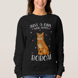 Sweatshirt Juste Une Fille Qui Aime Les Bobcats Pour Les Femm