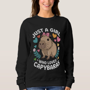 Sweatshirt Juste une fille qui aime les capybaras, amoureux d