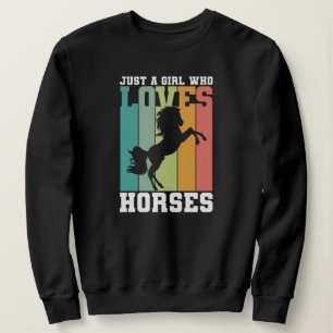 Sweatshirt Juste une fille qui aime les chevaux Horse Girl