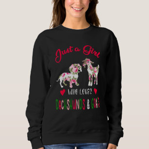 Sweatshirt Juste Une Fille Qui Aime Les Dachshunds Et Les Chè
