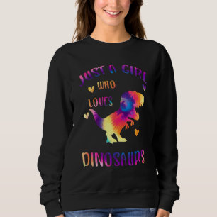 Sweatshirt Juste Une Fille Qui Aime Les Dinosaures Colorful T