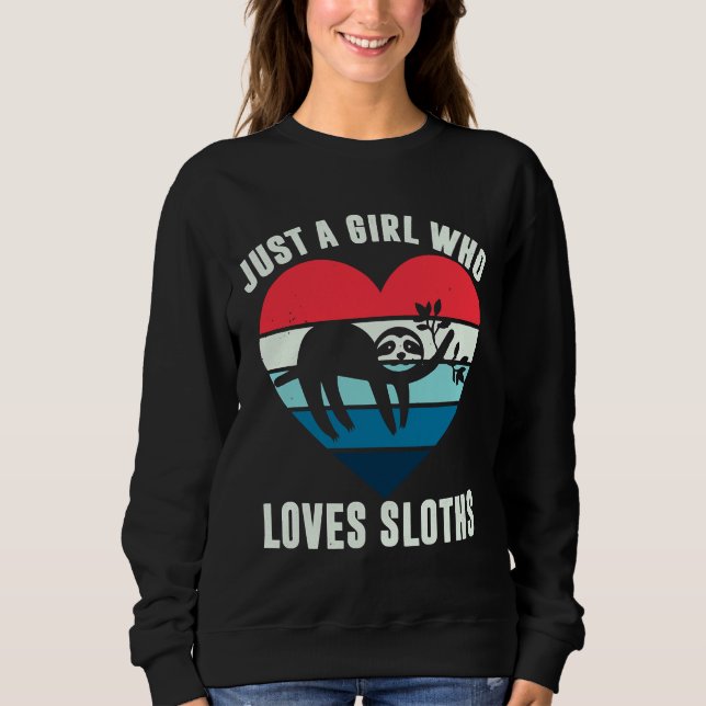 Sweatshirt Juste Une Fille Qui Aime Les Fentes Fabriquées Sco (Devant)