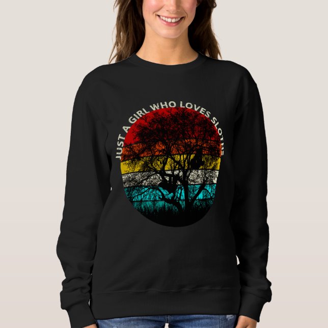 Sweatshirt Juste Une Fille Qui Aime Les Fentes Fabriquées Sco (Devant)