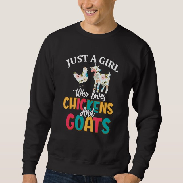 Sweatshirt Juste une fille qui aime les filles agricultrices  (Devant)