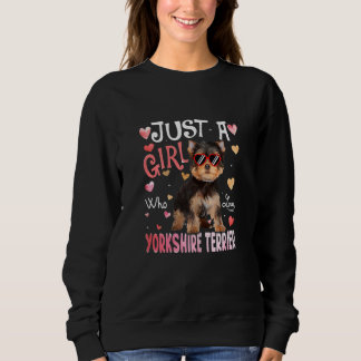 Sweatshirt Juste une fille qui aime les filles Yorkshire Terr