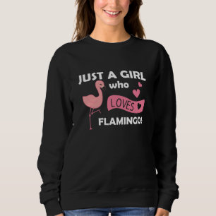 Sweatshirt Juste une fille qui aime les Flamants roses mignon