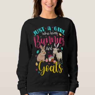 Sweatshirt Juste Une Fille Qui Aime Les Lapins Et Les Chèvres