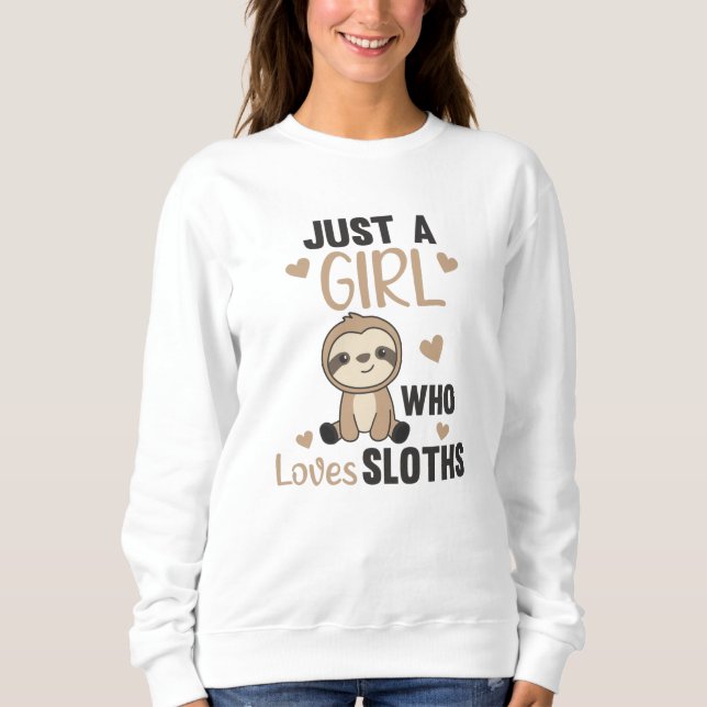Sweatshirt Juste une fille qui aime les mignons animaux de Sl (Devant)