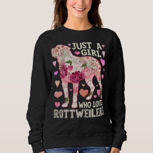 Sweatshirt Juste une fille qui aime les Rottweilers