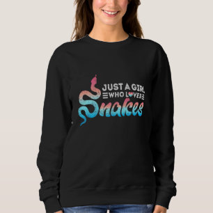 Sweatshirt Juste Une Fille Qui Aime Les Serpents Aquarelle Re