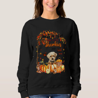 Sweatshirt Juste Une Fille Qui Aime Les Shorkies Et La Fête D
