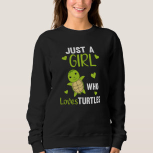 Sweatshirt Juste une fille qui aime les tortues - jolie tortu