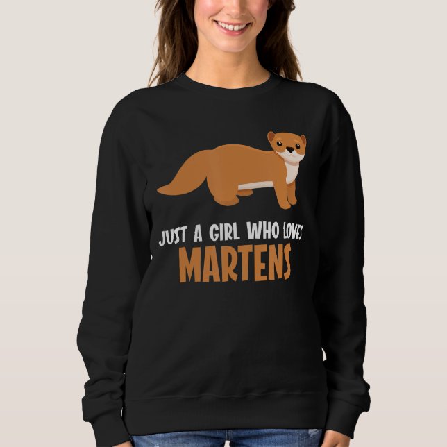 Sweatshirt Juste une fille qui aime Martens Marten (Devant)