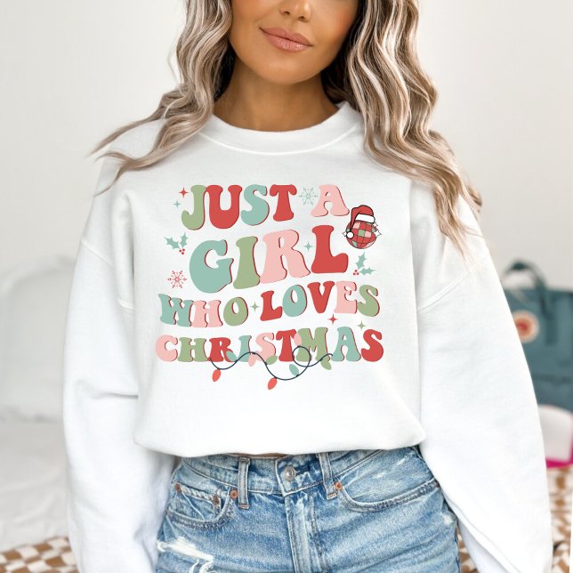 Sweatshirt Juste une fille qui aime Noël (Créateur téléchargé)