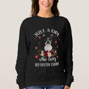 Sweatshirt Juste Une Fille Qui Aime Son Amoureux des chiens B