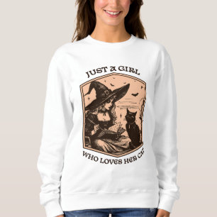 Sweatshirt Juste une fille qui aime son chat
