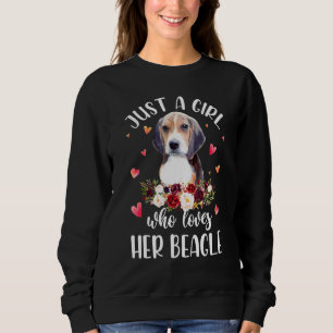 Sweatshirt Juste Une Fille Qui Aime Son Chien Beagle