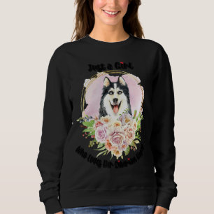 Sweatshirt Juste Une Fille Qui Aime Son Husky Sibérien