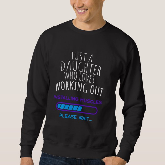 Sweatshirt Juste Une Fille Qui Aime Travailler ! (Devant)