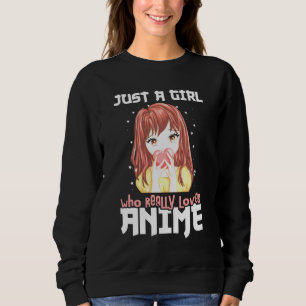 Sweatshirt Juste Une Fille Qui Aime Vraiment Anime