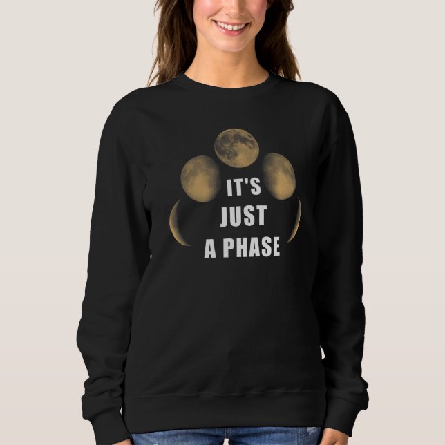 Sweatshirt Juste Une Lune Phase Lune Espace Lune Cycle 1 (Devant)