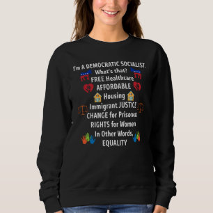 Sweatshirt Justice pour l'égalité socialiste démocratique