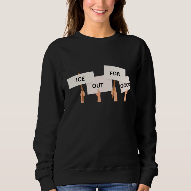 Sweatshirt Justice sociale Anti ICE  (Devant)