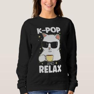 Sweatshirt K Pop Et Relax Chat Coréen Pop Music Corée Du Sud