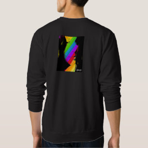 Sweatshirt Kaleidoscope Girl : Cou de l'équipage