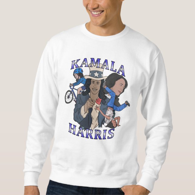 Sweatshirt Kamala Harris Bootleg Rap (Devant)