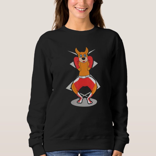 Sweatshirt Kangaroo Australian Boxer Gants de boxe Entraîneur (Devant)