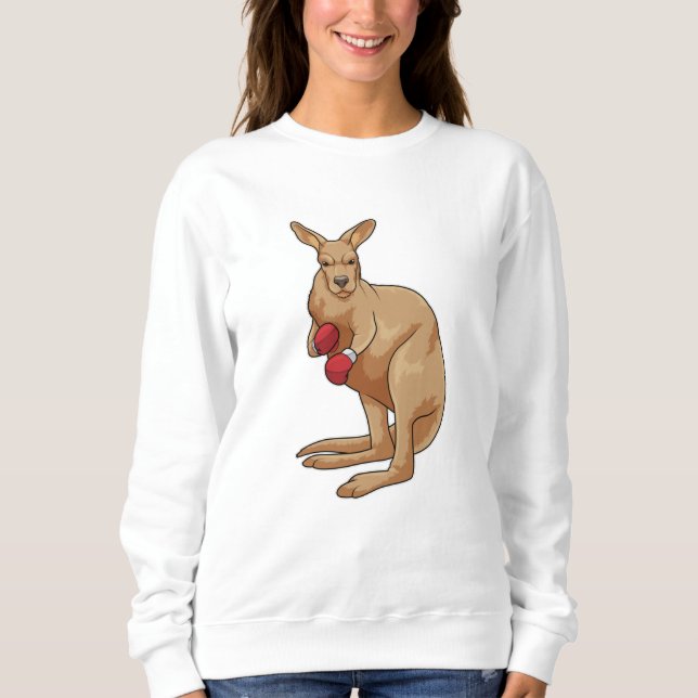Sweatshirt Kangaroo en boîte avec gants de boxe (Devant)