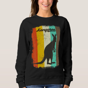 Sweatshirt Kangaroo Retro les années 70 Vintage animal mignon