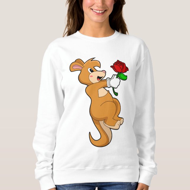 Sweatshirt Kangaroo with Flower (Devant)