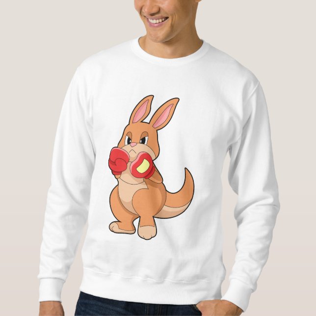 Sweatshirt Kangourou à la boxe avec gants de boxe (Devant)