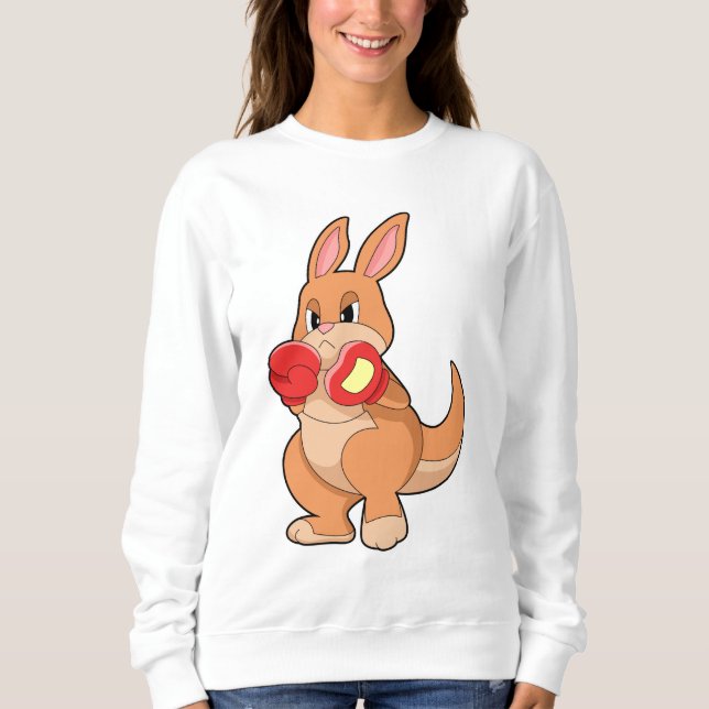 Sweatshirt Kangourou à la boxe avec gants de boxe (Devant)
