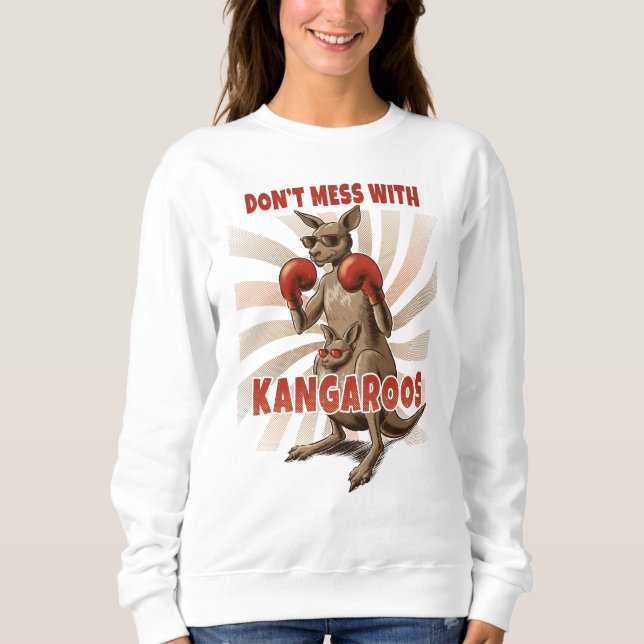 Sweatshirt Kangourou en lunettes de soleil - Graphique d'atti (Devant)