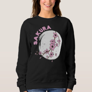 Sweatshirt Kanji Sakura Fleur de cerisier japonaise Fleur ros