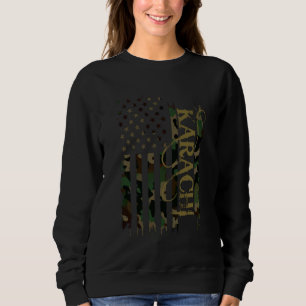 Sweatshirt Karachi Pakistan États-Unis Camo en panne