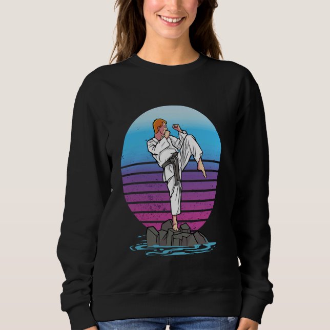 Sweatshirt Karate arts martiaux combat sports auto-défense st (Devant)