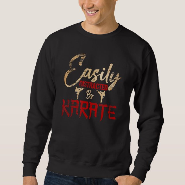 Sweatshirt Karate Love Karate Facilement Distrait Par Karate (Devant)