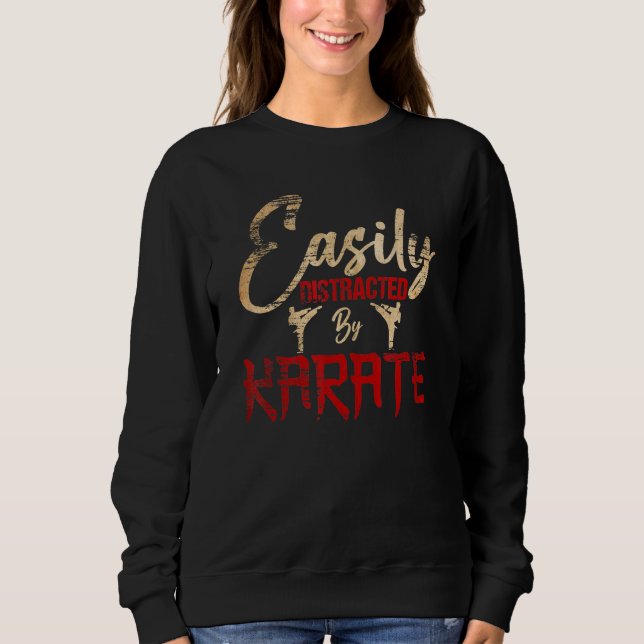 Sweatshirt Karate Love Karate Facilement Distrait Par Karate (Devant)