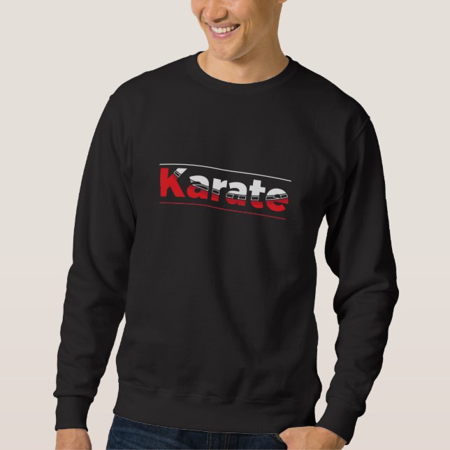 Sweatshirt Karate Martial Arts Rouge (Devant)