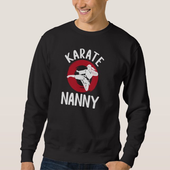 Sweatshirt Karate Nanny Appréciation Karate Nanny Grand-mère (Devant)