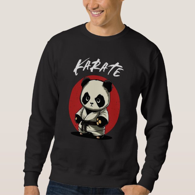 Sweatshirt Karate Panda Karateka Boys and Girls Karate Panda (Devant)