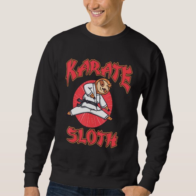 Sweatshirt Karate Sloth Action Animal Koala Forest Jungle N (Devant)