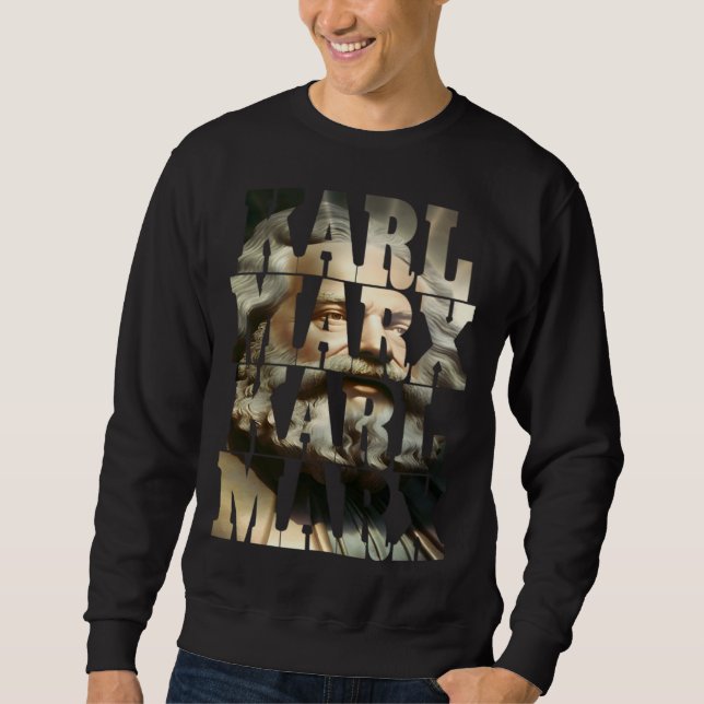 Sweatshirt Karl Marx communist cool Marx  1 (Devant)