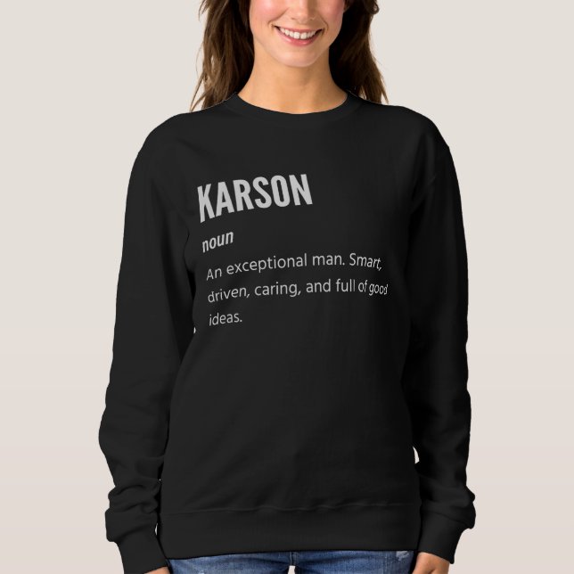 Sweatshirt Karson  Noun An Exceptional Man (Devant)