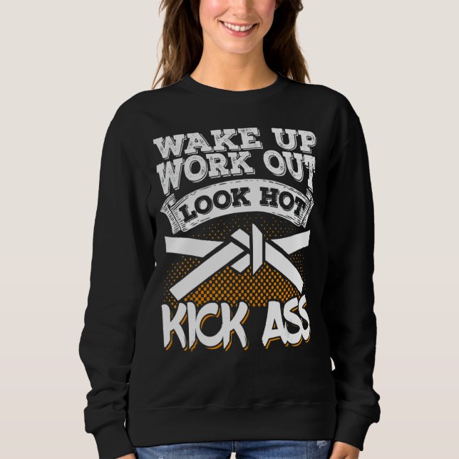 Sweatshirt Kart Black Belt Gi Uniforme Réveil Outlook H (Devant)