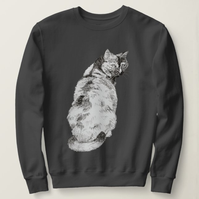 Sweatshirt Katt (Design devant)